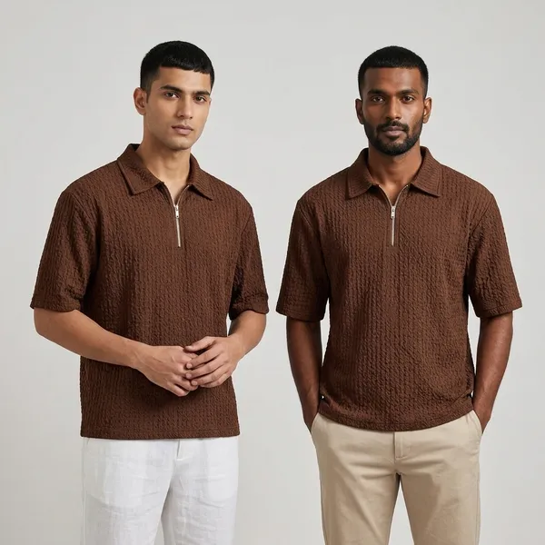 Brown_Premium_And_Elegant_Polyester_T-Shirt_For_Men_Pack_Of_2