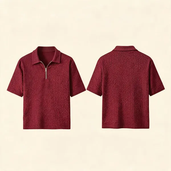 Wine_Premium_And_Elegant_Polyester_T-Shirt_For_Men_Pack_Of_2