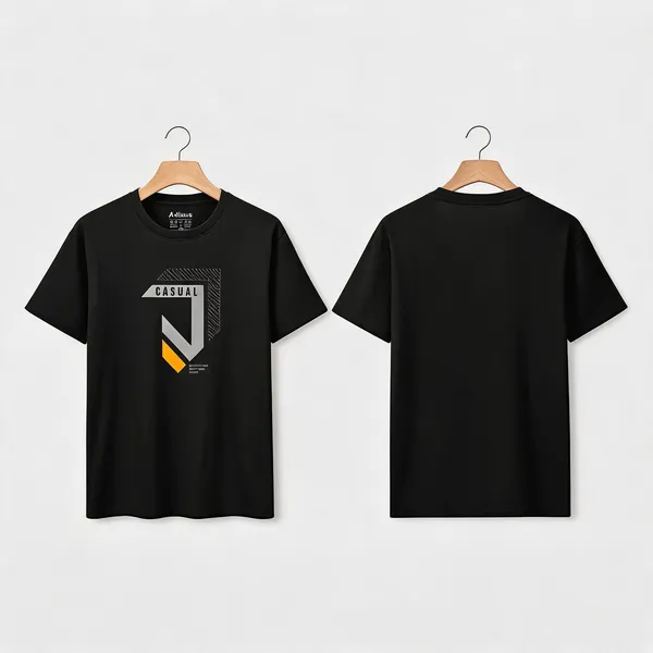 Black_Premium_And_Elegant_Polyester_T-Shirt_For_Men_Pack_Of_2