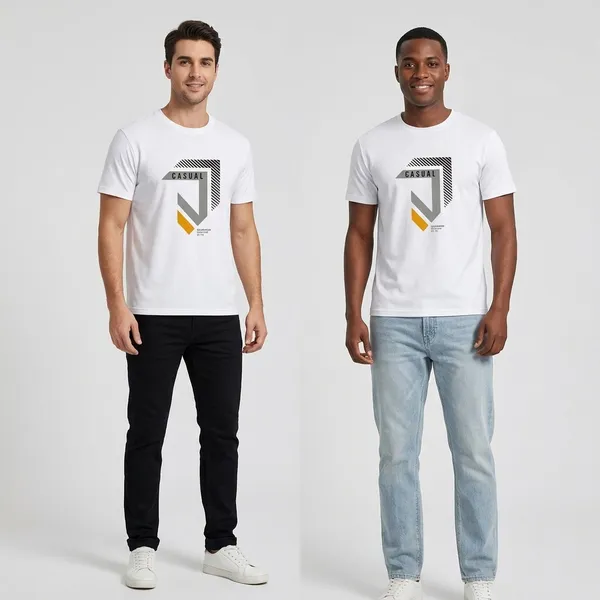 White_Premium_And_Elegant_Polyester_T-Shirt_For_Men_Pack_Of_2
