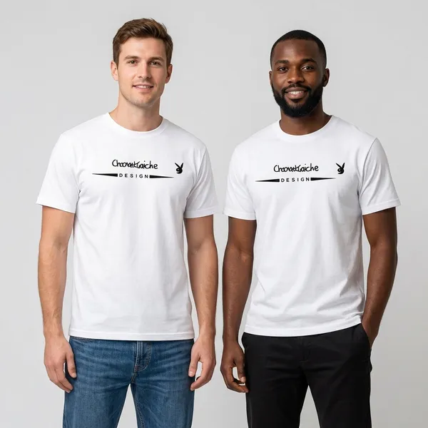 White_Premium_And_Elegant_Polyester_T-Shirt_For_Men_Pack_Of_2
