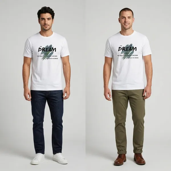 White_Premium_And_Elegant_Polyester_T-Shirt_For_Men_Pack_Of_2
