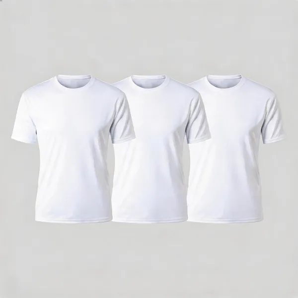 White_Premium_And_Elegant_Polyester_T-Shirt_For_Men_Pack_Of_3