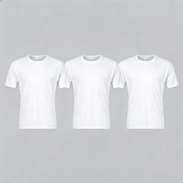 White_Premium_And_Elegant_Polyester_T-Shirt_For_Men_Pack_Of_3