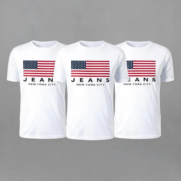 White_Premium_And_Elegant_Polyester_T-Shirt_For_Men_Pack_Of_3