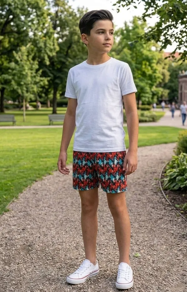 Red_Premium_And_Elegant_Polyester_Shorts_For_Boys_Pack_Of_3