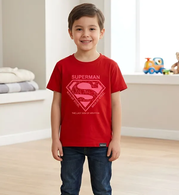 Red_Premium_And_Elegant_Polyester_T-Shirt_For_Boys_And_Girls_Pack_Of_2
