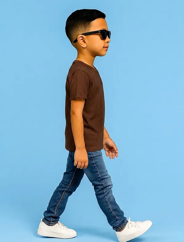 Brown_Premium_And_Elegant_Polyester_T-Shirt_For_Boys_And_Girls_Pack_Of_2