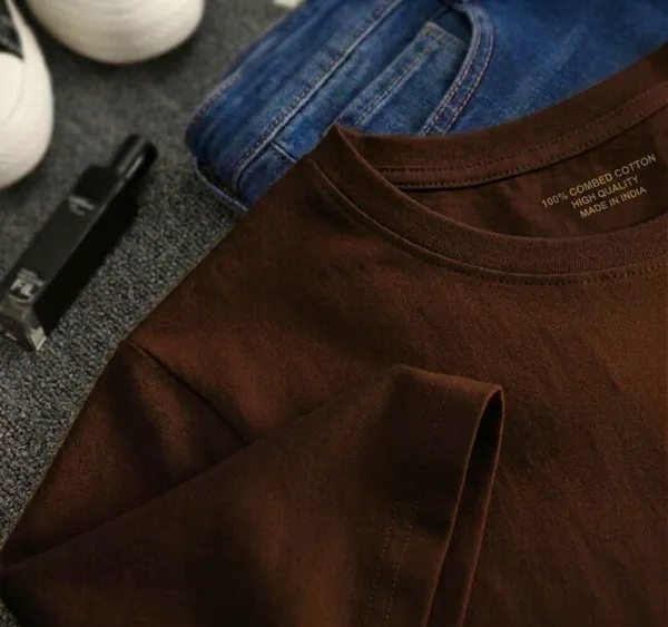 Brown_Premium_And_Elegant_Polyester_T-Shirt_For_Boys_And_Girls_Pack_Of_2