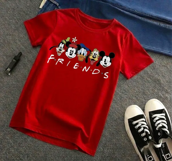 Red_Premium_And_Elegant_Polyester_T-Shirt_For_Boys_And_Girls_Pack_Of_2