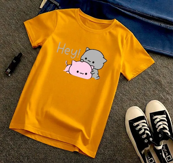 Yellow_Premium_And_Elegant_Polyester_T-Shirt_For_Boys_And_Girls_Pack_Of_2