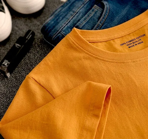 Yellow_Premium_And_Elegant_Polyester_T-Shirt_For_Boys_And_Girls_Pack_Of_2