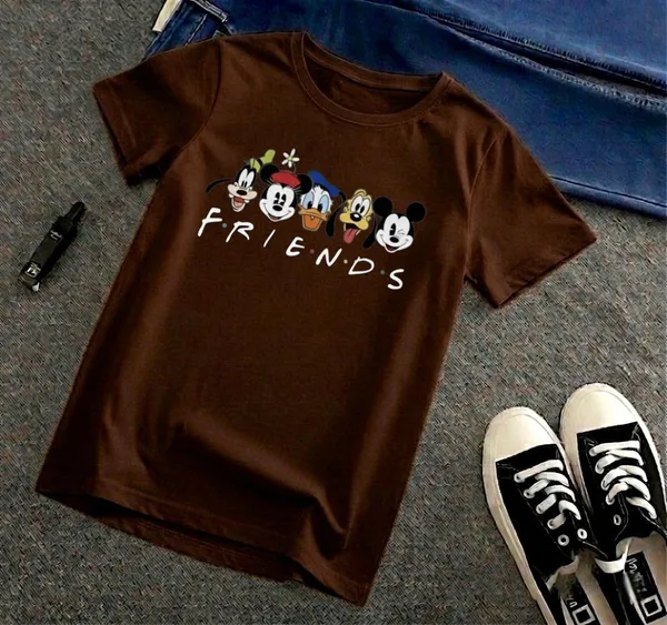 Brown_Premium_And_Elegant_Polyester_T-Shirt_For_Boys_And_Girls_Pack_Of_2