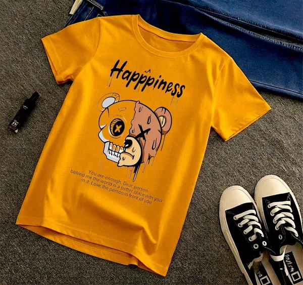 Yellow_Premium_And_Elegant_Polyester_T-Shirt_For_Boys_And_Girls_Pack_Of_2