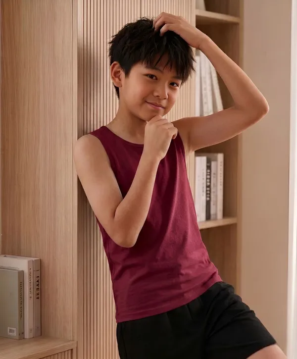 Maroon_Premium_And_Elegant_Polyester_Sando_For_Boys_Pack_Of_2