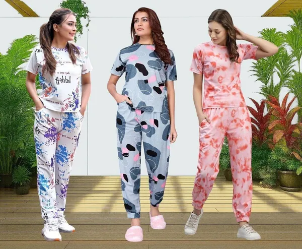 Multicolor_Premium_And_Elegant_Polyester_Shirt_And_Pyjama_Set_For_Women_Pack_Of_3