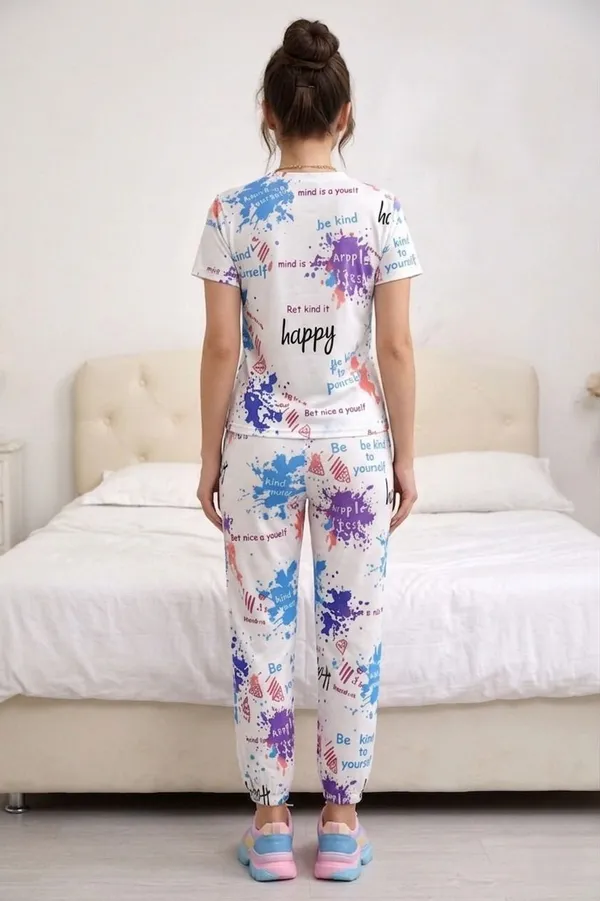 White_Premium_And_Elegant_Polyester_Top_And_Pyjama_Set_For_Women
