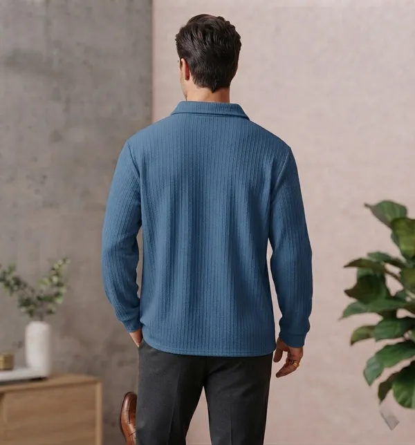 Karara_Cotton_Blend_Full_Sleeve_Half_Zipper_Tshirt