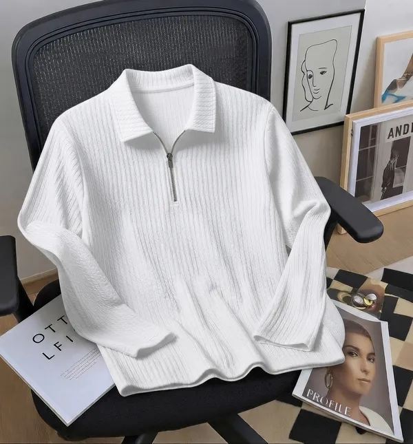 Karara_Cotton_Blend_Full_Sleeve_Half_Zipper_Tshirt