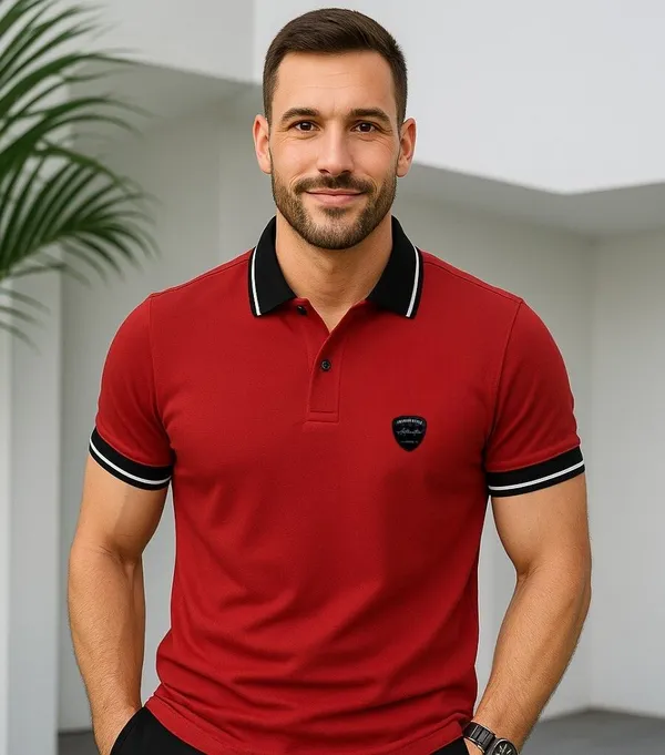 Maroon_Premium_And_Elegant_Polyester_T-Shirt_For_Men