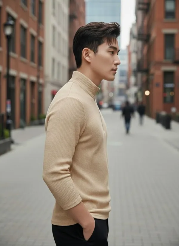 Beige_Premium_And_Elegant_Polyester_T-Shirt_For_Men_Pack_Of_2