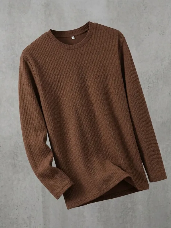 Brown_Premium_And_Elegant_Polyester_T-Shirt_For_Men_Pack_Of_2