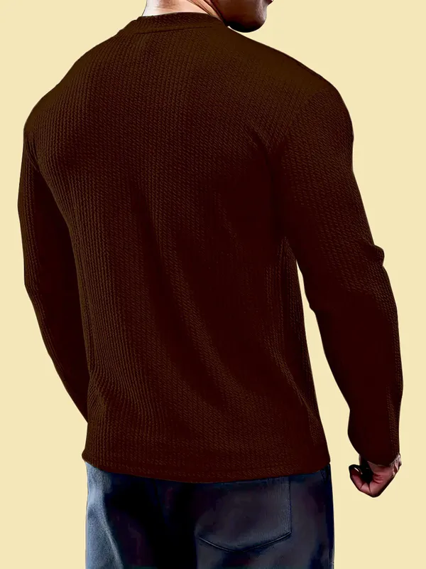 Brown_Premium_And_Elegant_Polyester_T-Shirt_For_Men_Pack_Of_2