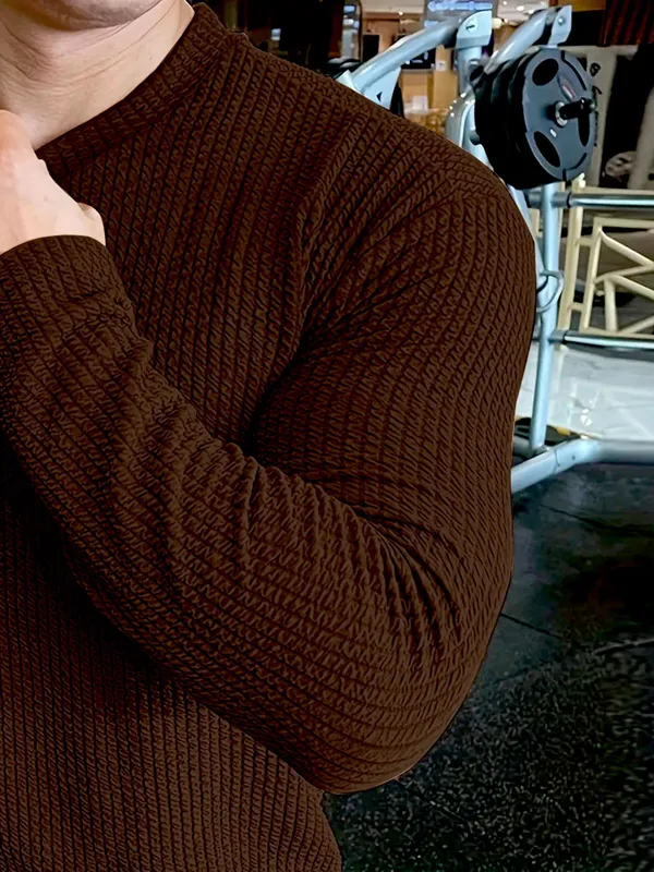 Brown_Premium_And_Elegant_Polyester_T-Shirt_For_Men_Pack_Of_2