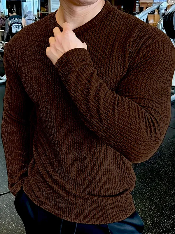 Brown_Premium_And_Elegant_Polyester_T-Shirt_For_Men_Pack_Of_2
