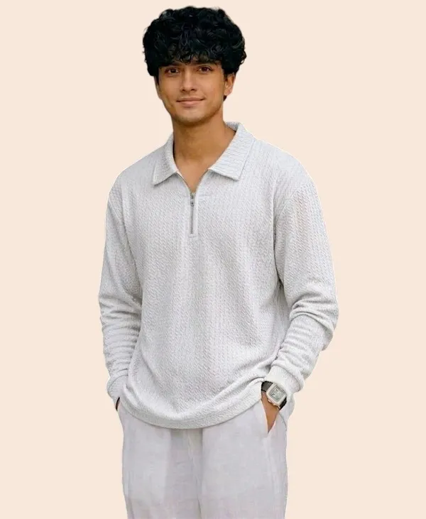 White_Premium_And_Elegant_Polyester_T-Shirt_For_Men