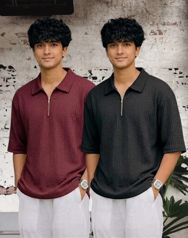 Multicolor_Premium_And_Elegant_Polyester_T-Shirt_For_Men_Pack_Of_2