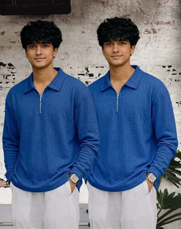 Blue_Premium_And_Elegant_Polyester_T-Shirt_For_Men_Pack_Of_2