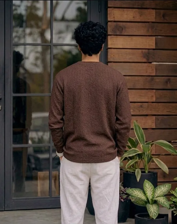 Brown_Premium_And_Elegant_Polyester_T-Shirt_For_Men