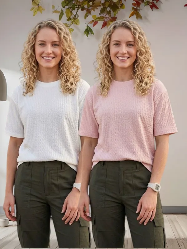 Multicolor_Premium_And_Elegant_Polyester_T-Shirt_For_Women_Pack_Of_2