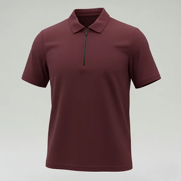 Wine_Premium_And_Elegant_Polyester_T-Shirt_For_Men