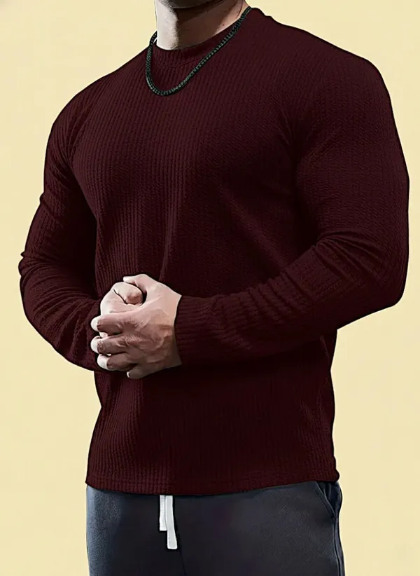 Wine_Premium_And_Elegant_Polyester_T-Shirt_For_Men_Pack_Of_2