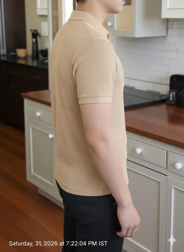 Beige_Premium_And_Elegant_Polyester_T-Shirt_For_Men_Pack_Of_2