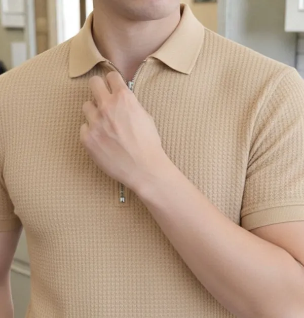 Beige_Premium_And_Elegant_Polyester_T-Shirt_For_Men_Pack_Of_2