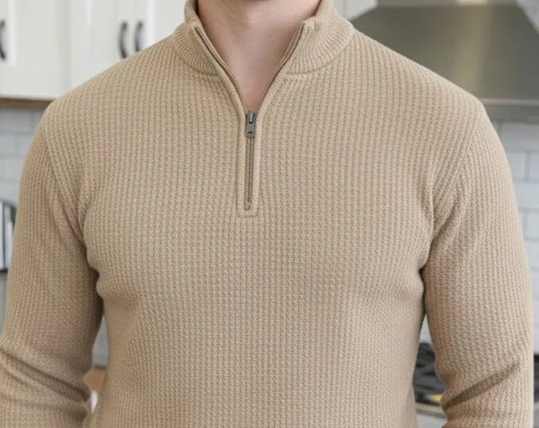 Beige_Premium_And_Elegant_Polyester_T-Shirt_For_Men