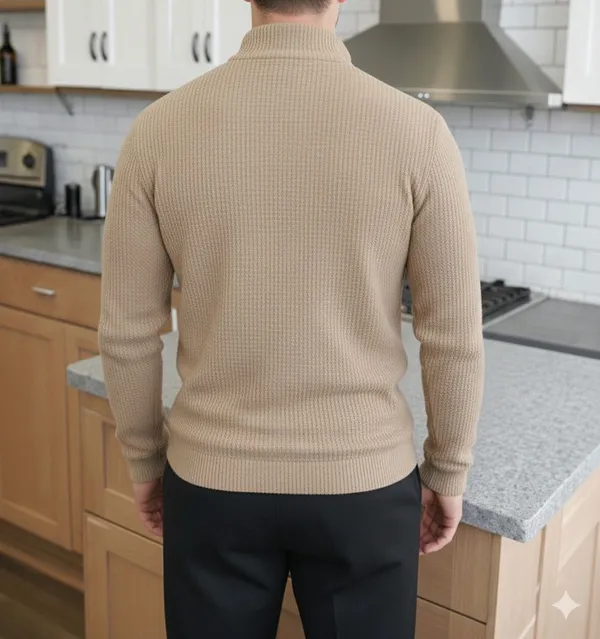 Beige_Premium_And_Elegant_Polyester_T-Shirt_For_Men