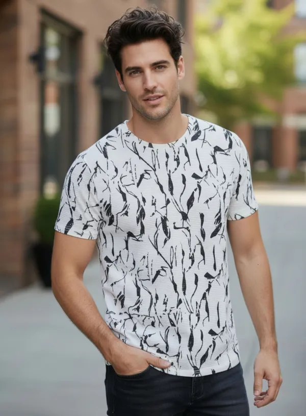 White_Premium_And_Elegant_Polyester_T-Shirt_For_Men_Pack_Of_2