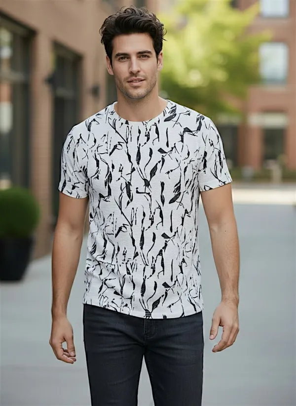 White_Premium_And_Elegant_Polyester_T-Shirt_For_Men_Pack_Of_2