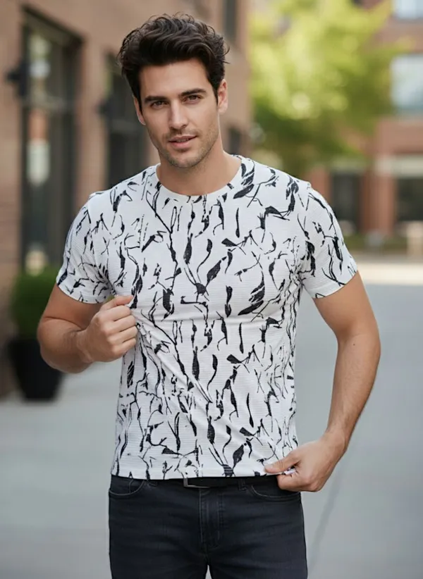 White_Premium_And_Elegant_Polyester_T-Shirt_For_Men_Pack_Of_2