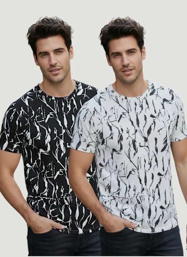 Multicolor_Premium_And_Elegant_Polyester_T-Shirt_For_Men_Pack_Of_2