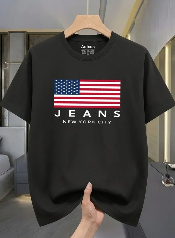 Black_Premium_And_Elegant_Polyester_T-Shirt_For_Men