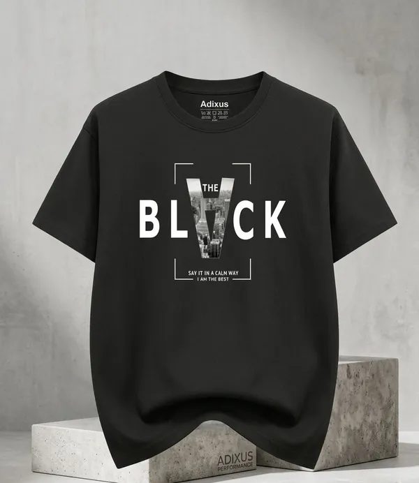 Black_Premium_And_Elegant_Polyester_T-Shirt_For_Men