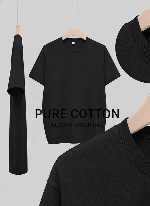 Black_Premium_And_Elegant_Polyester_T-Shirt_For_Men