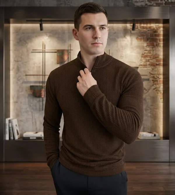 Brown_Premium_And_Elegant_Polyester_T-Shirt_For_Men_Pack_Of_2