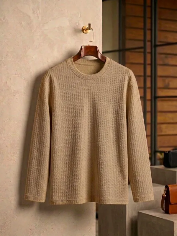 Beige_Premium_And_Elegant_Polyester_T-Shirt_For_Men_Pack_Of_2