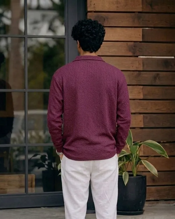 Wine_Premium_And_Elegant_Polyester_T-Shirt_For_Men_Pack_Of_2